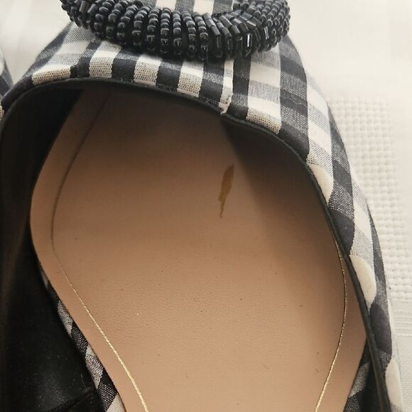 Black and White Checkered Women's Mules - Picture 16 of 16